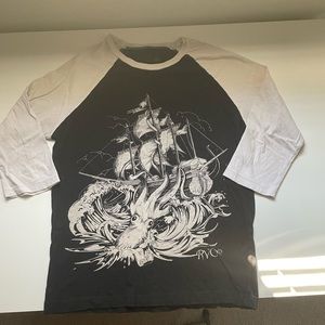 RVCA 3/4 sleeve shirt